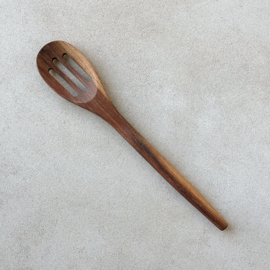 Acacia Wood Slotted Spoon