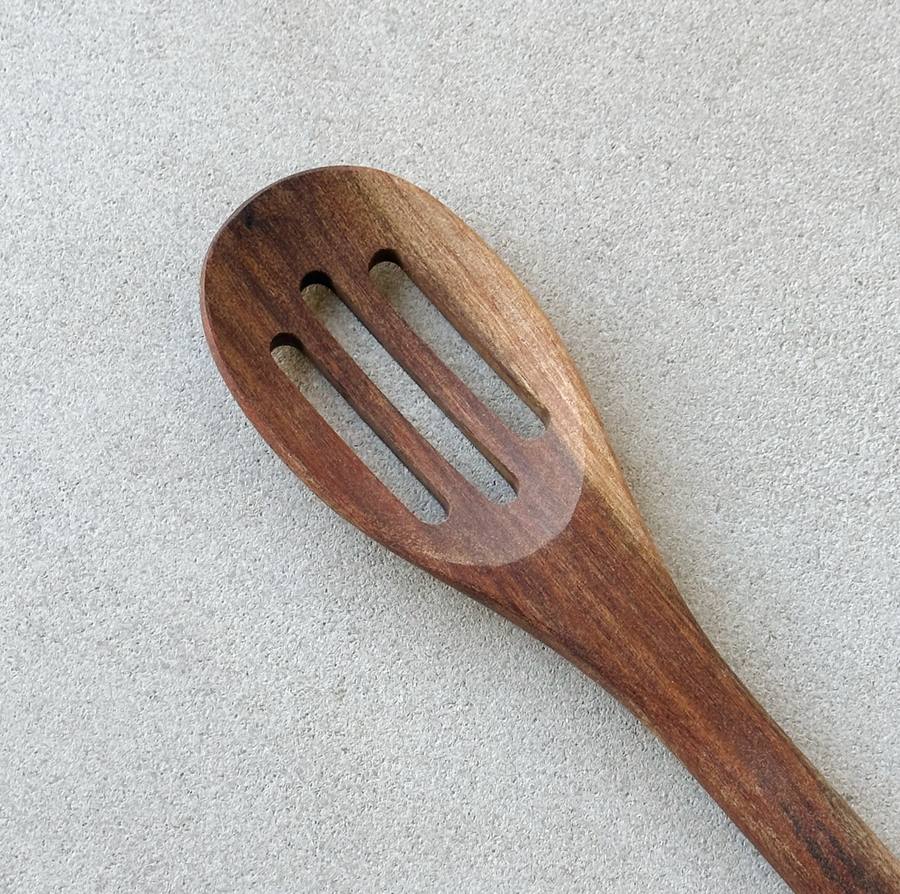 Acacia Wood Slotted Spoon