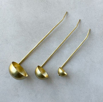 Forge Brass Ladles Assorted - Set of 3
