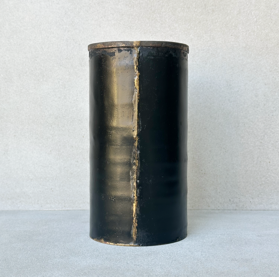 Black Iron Cylinder / Tall Black