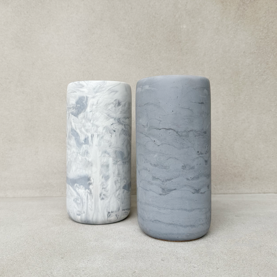 Marble Swirl concrete vase