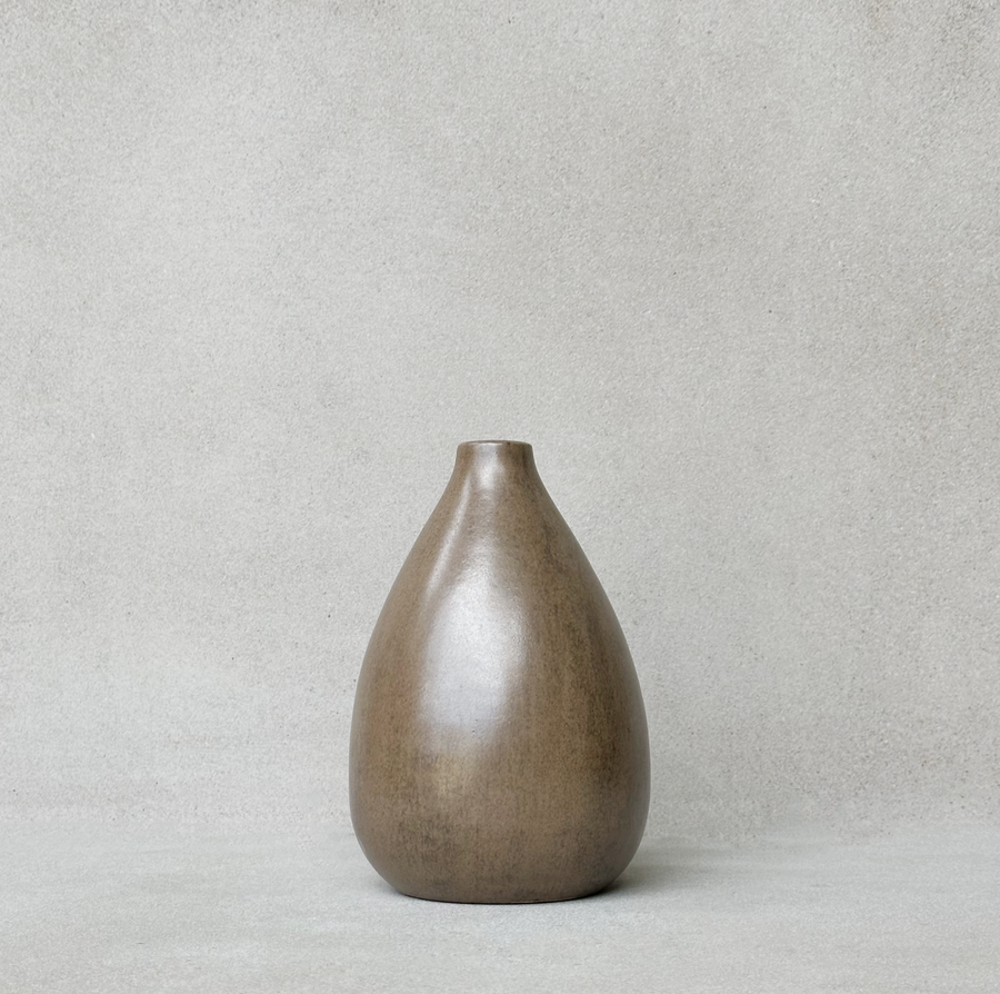 Tan Teardrop Vase