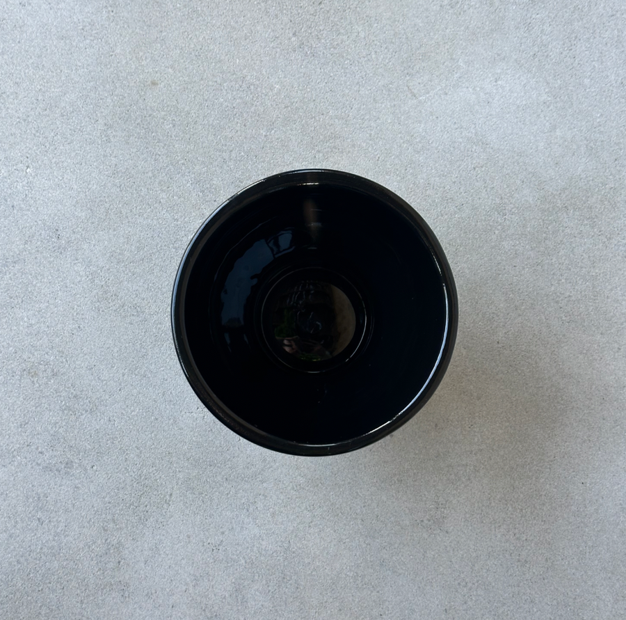 Black Ceramic Compote Pot
