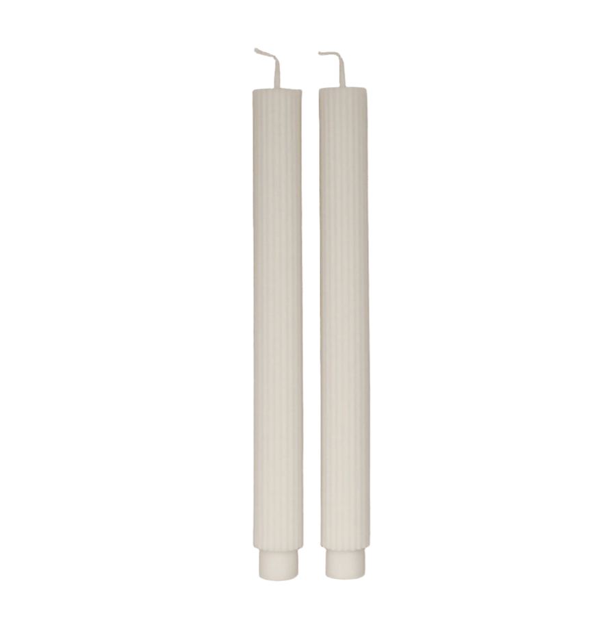 Sunday Edition Cream Roman Taper Candle
