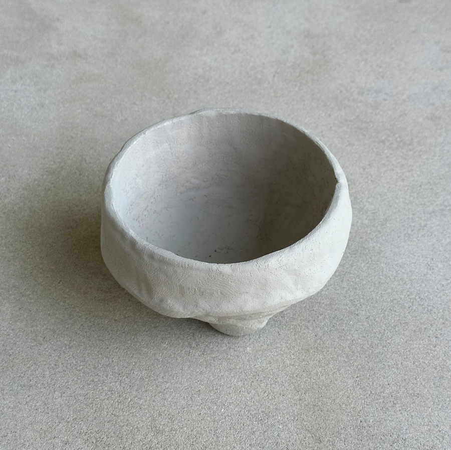Paper Mache Bowl / Greige