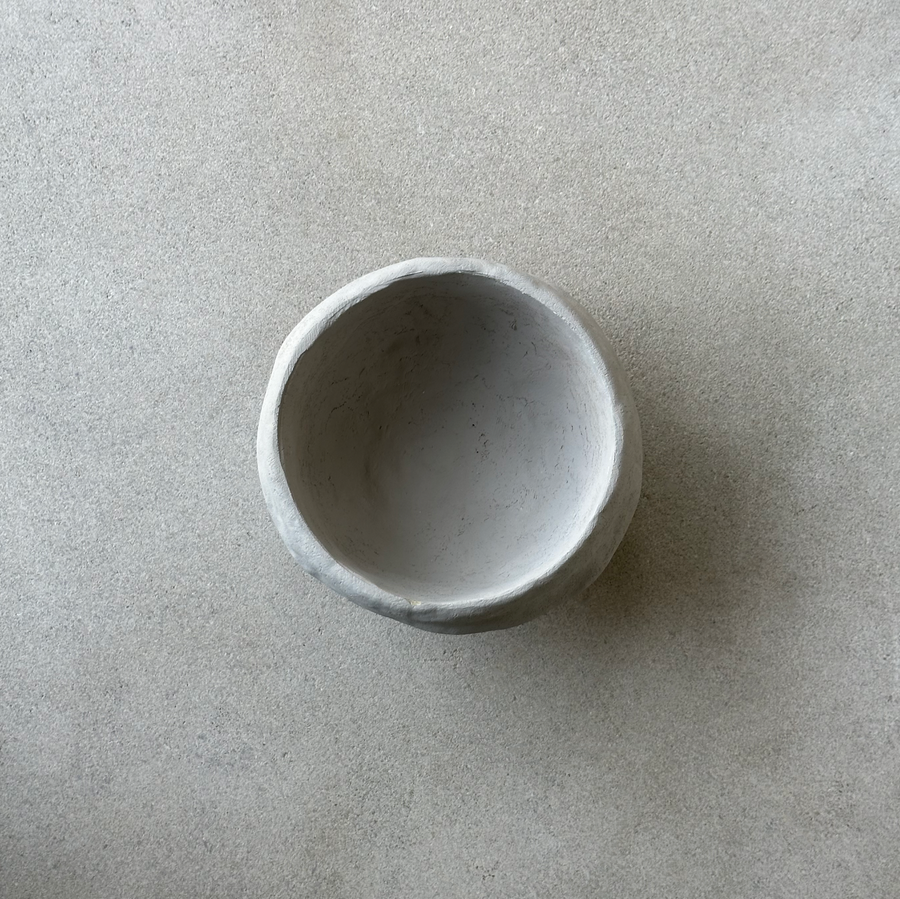 Paper Mache Bowl / Greige