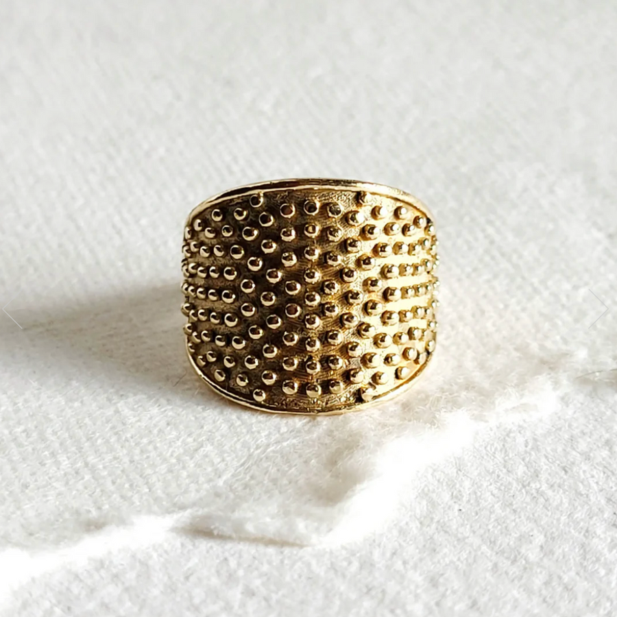 Studded Circle Ring size 7