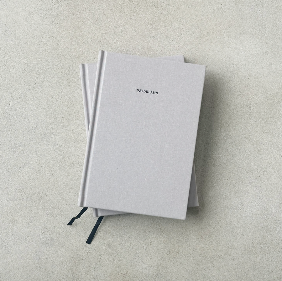 Daydreams Gray Linen Notebook