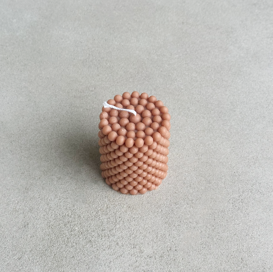 Bubbly Pillar Candle Wide