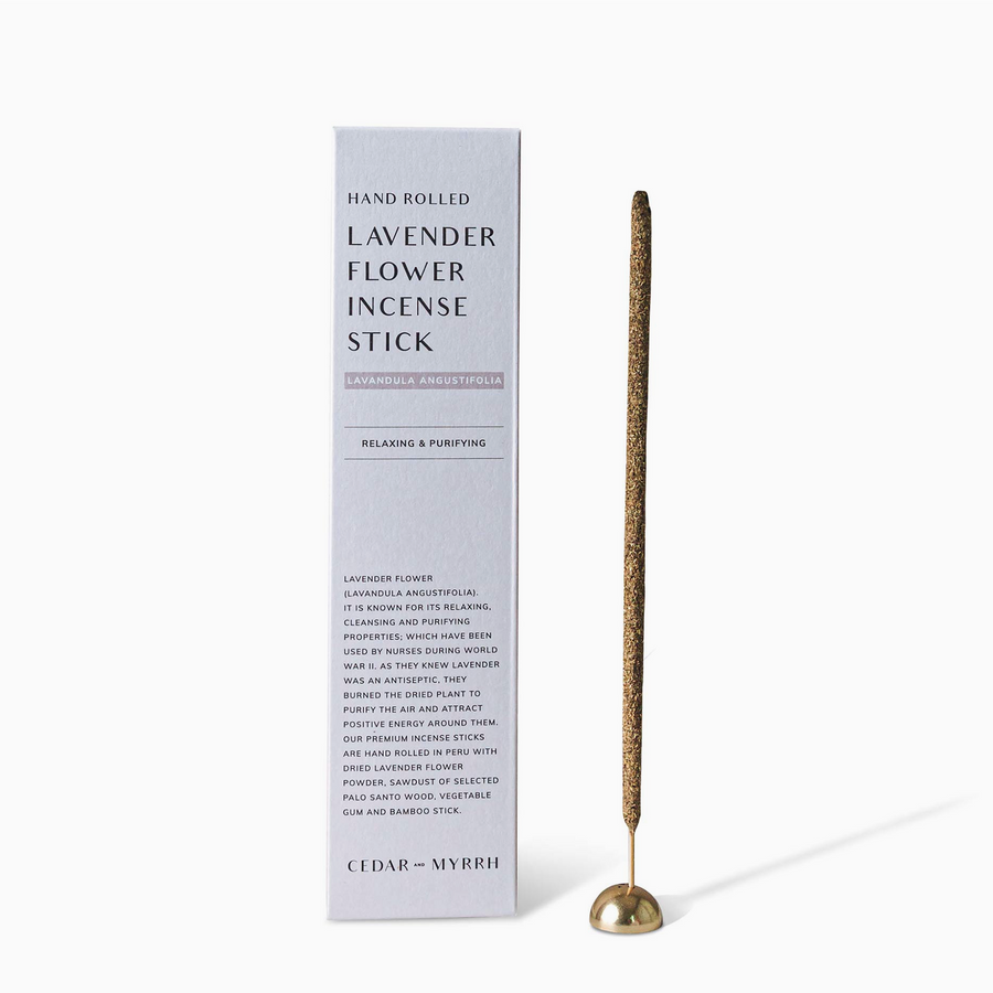 Hand Rolled Lavender Flower Incense Stick