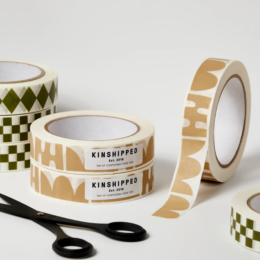 Paper Tape / Taupe Shapes