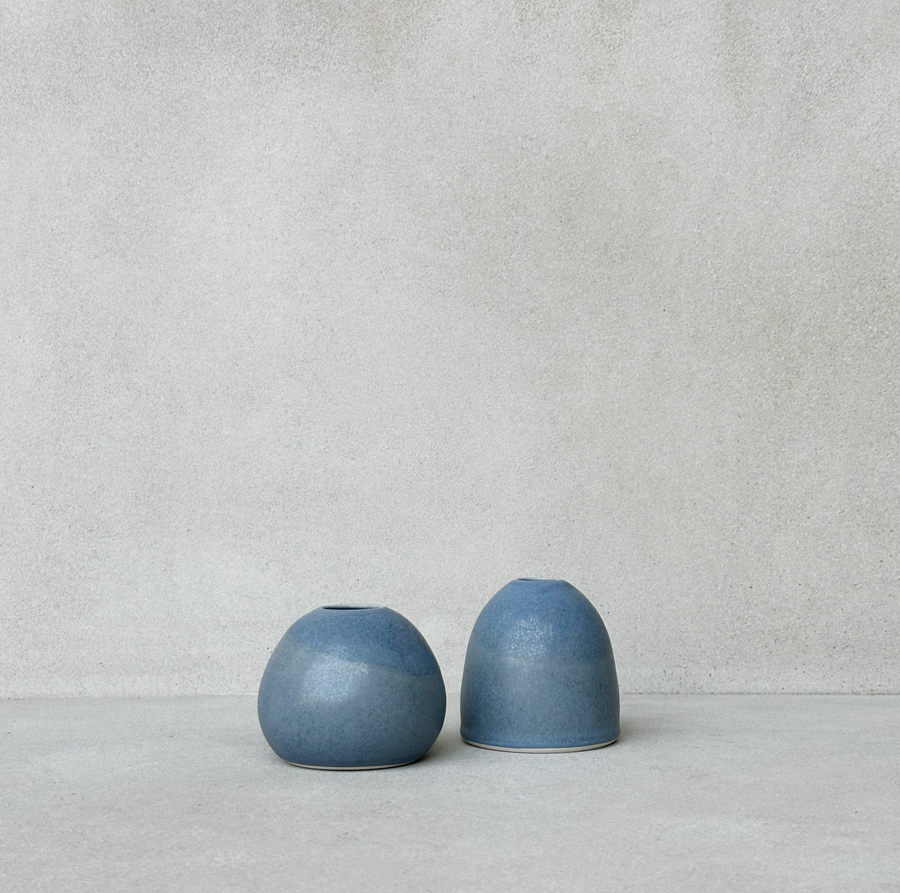 Blue Haze Bud Vase / Squat
