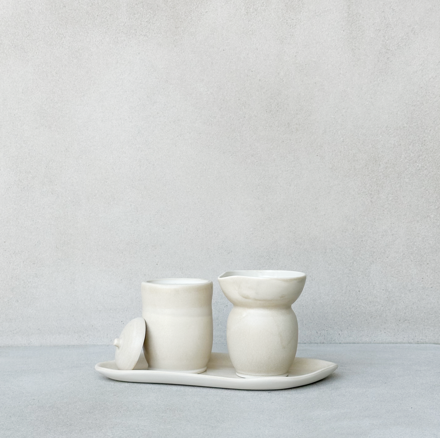 TQD Sandstone Cream and Sugar Set/3