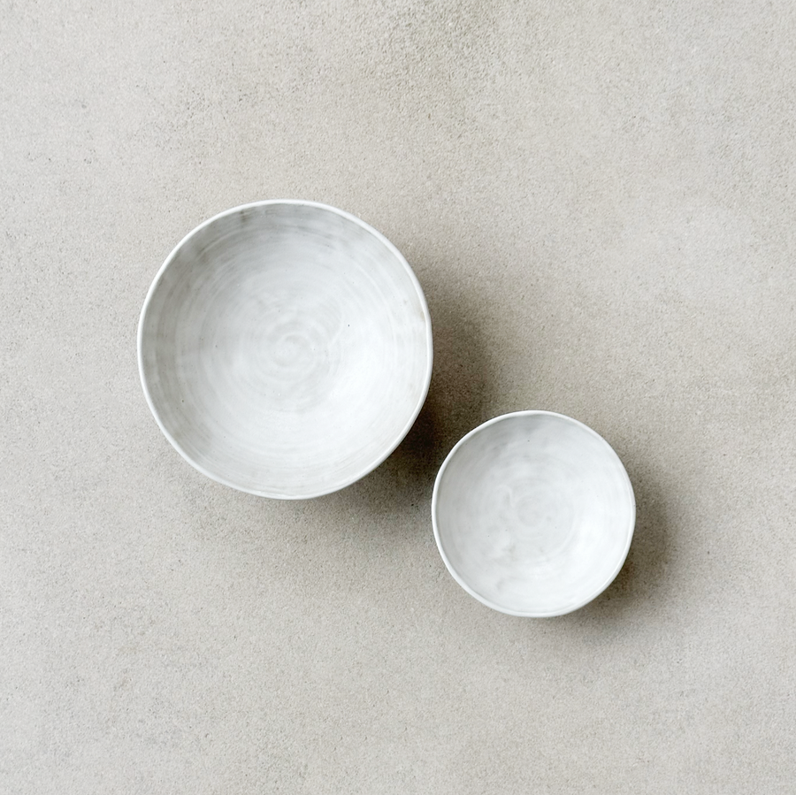 White Tri-Footed Bowl