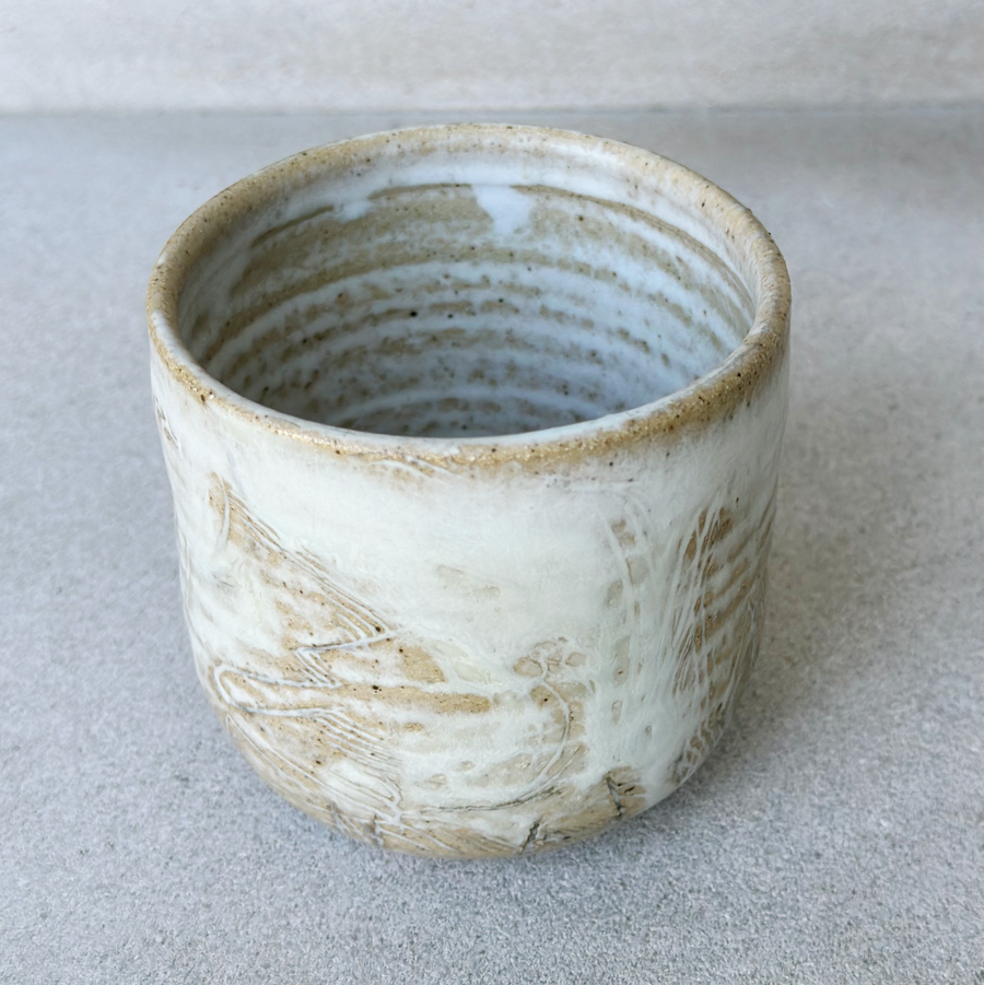 Vintage Etched Studio Pottery