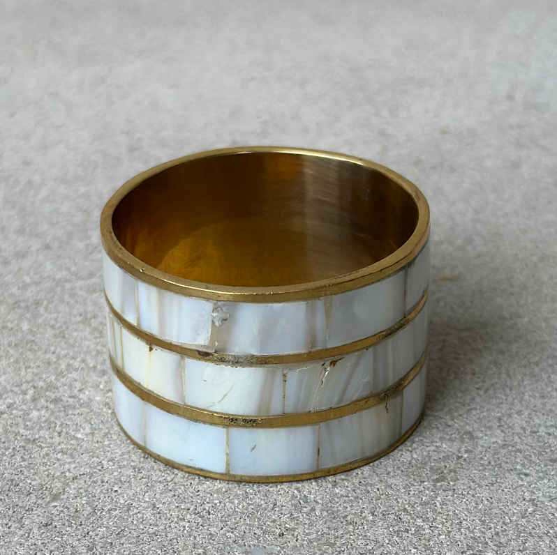 Vintage Abalone Napkin Ring