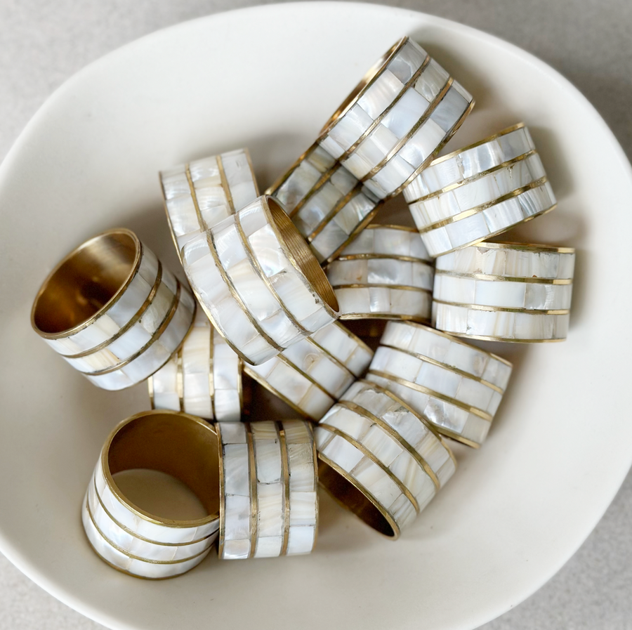 Vintage Abalone Napkin Ring