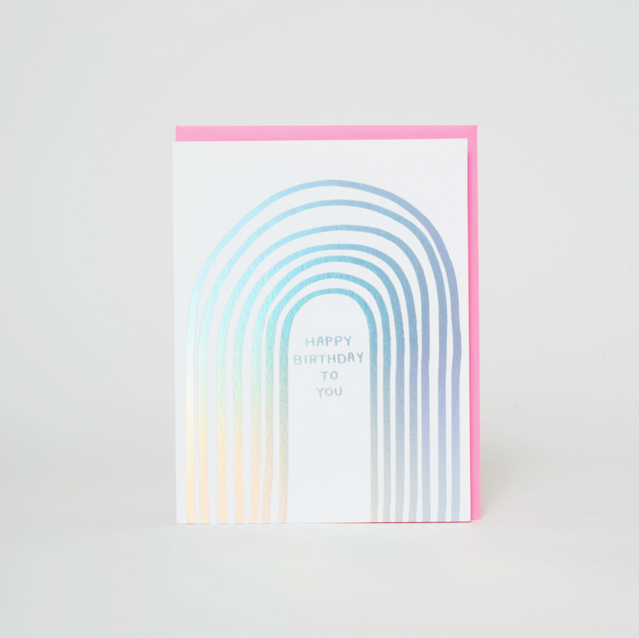 Rainbow Birthday To You Card