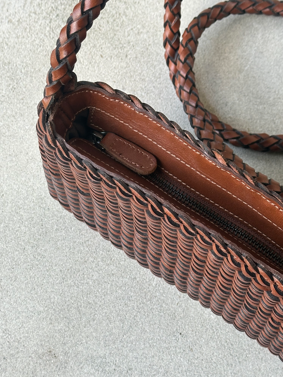 Wovan Cognac Leather Purse