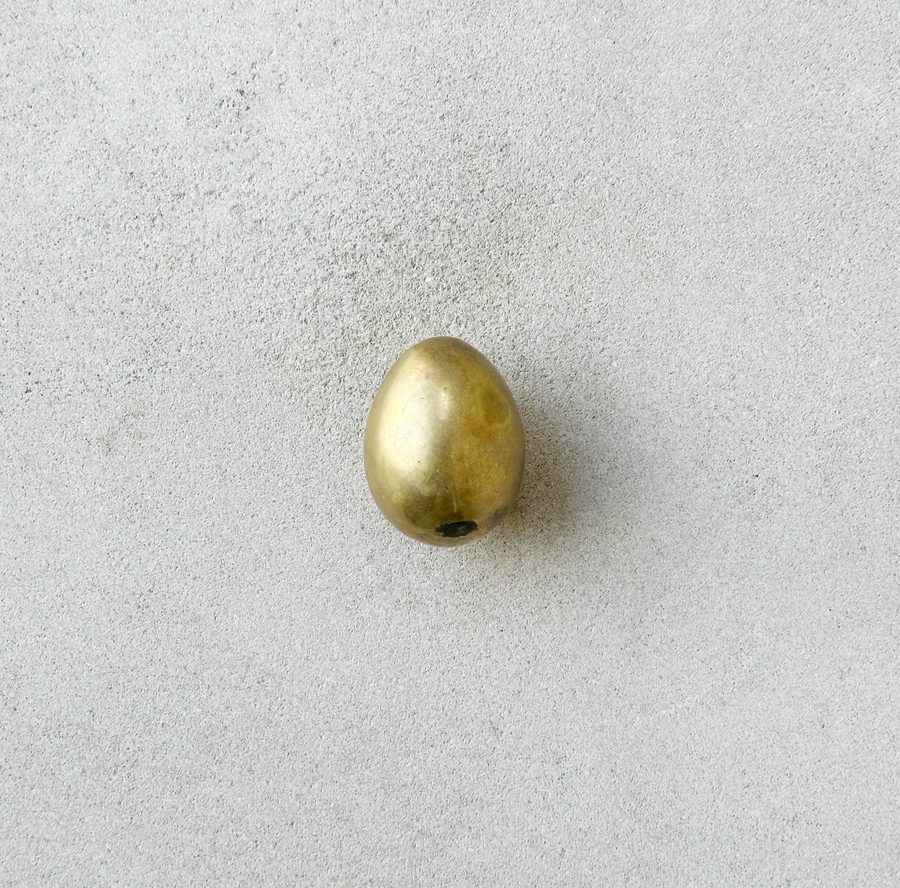 Vintage Brass Egg