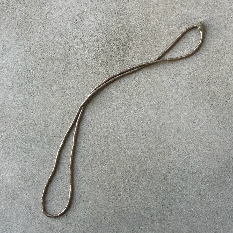 African Metal Bead Strand