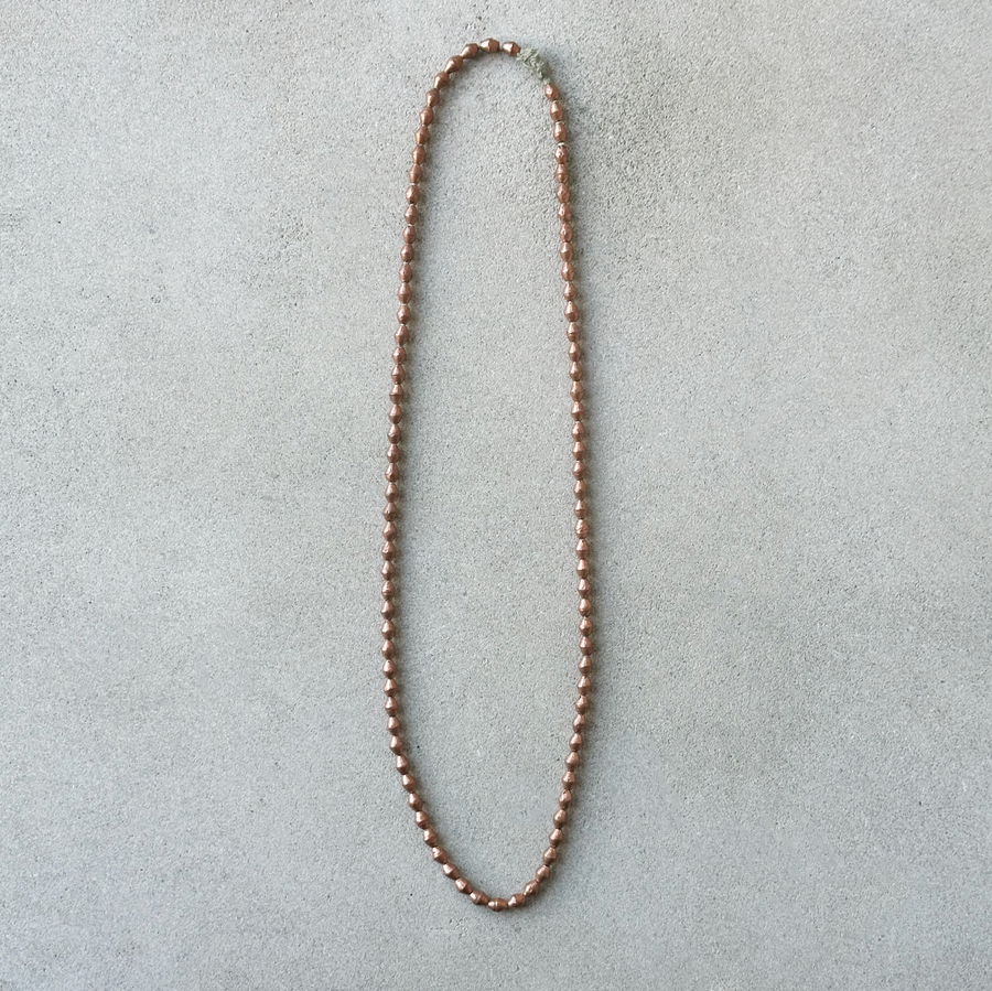 African Metal Bead Strand
