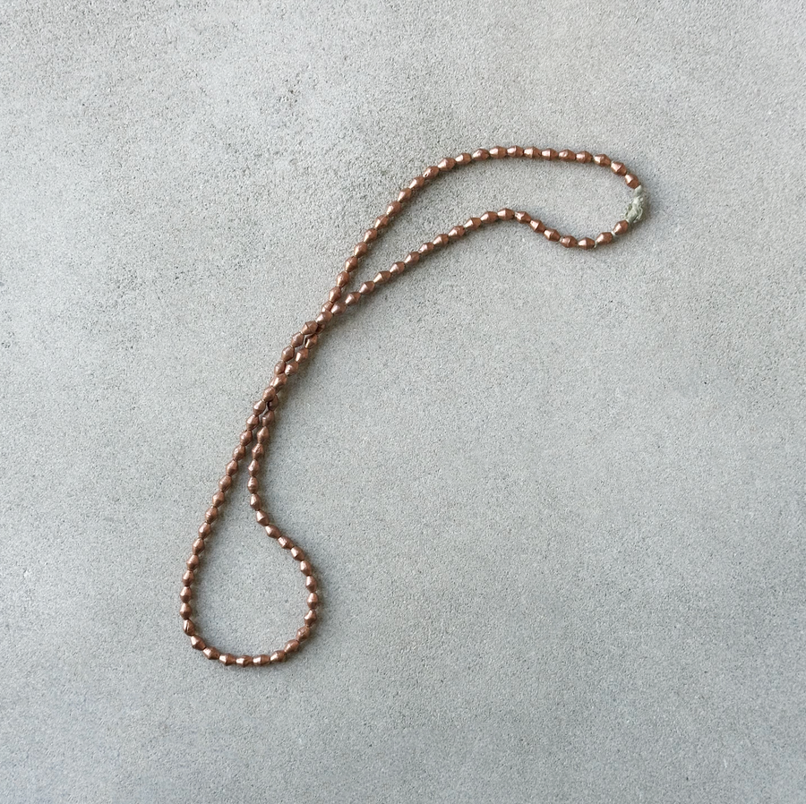 African Metal Bead Strand