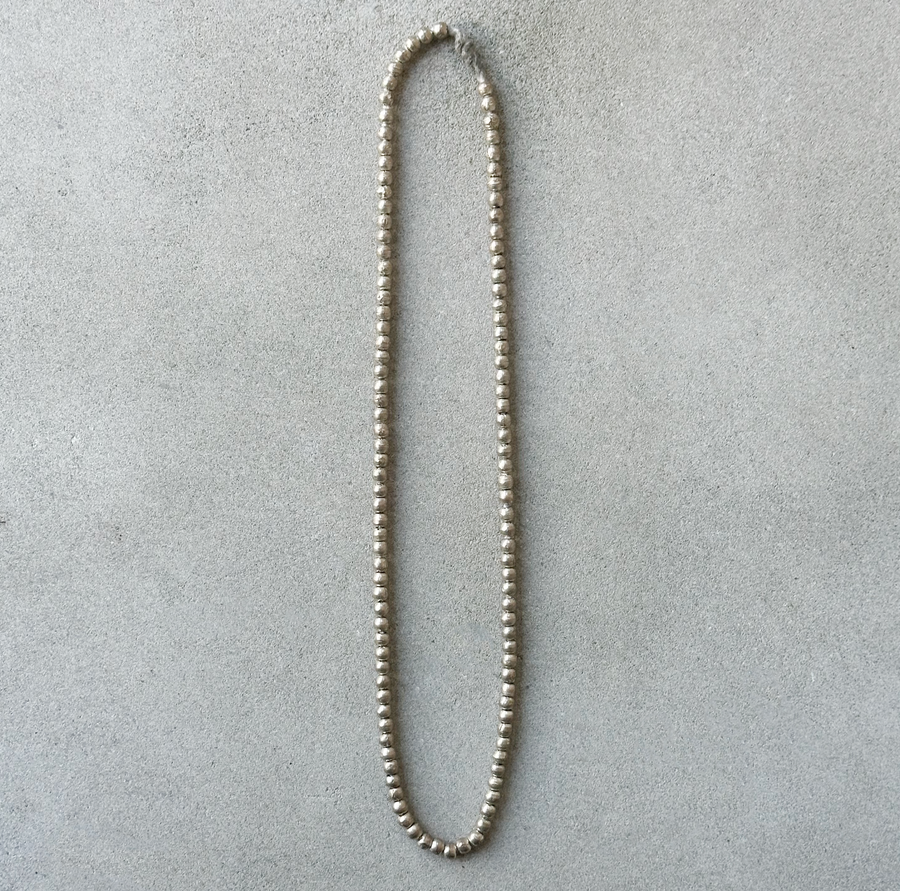 African Metal Bead Strand
