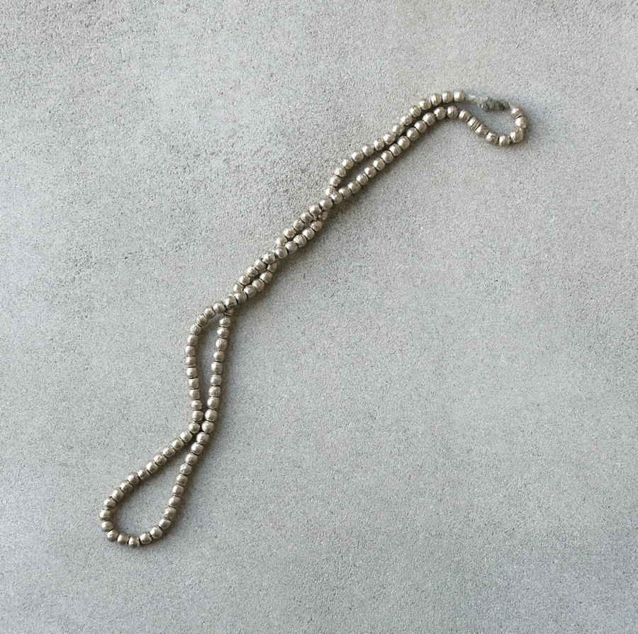 African Metal Bead Strand
