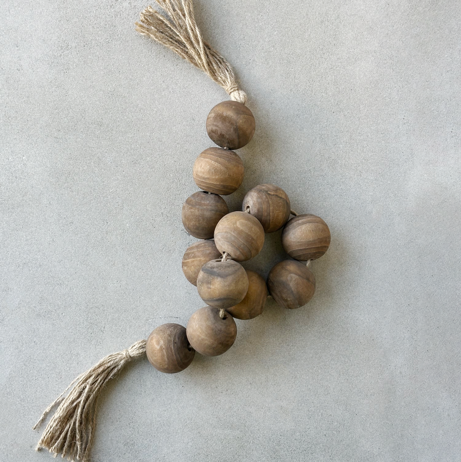 String of Wood Balls