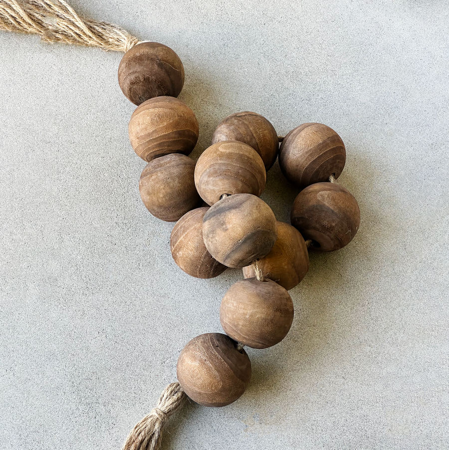 String of Wood Balls