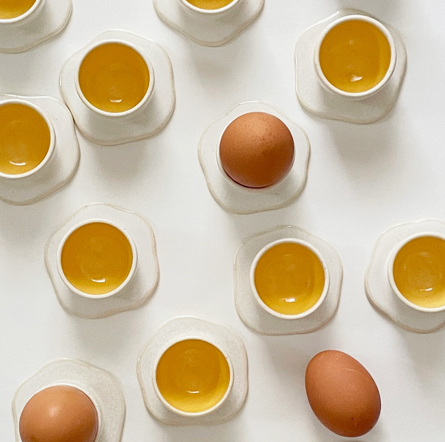Fried Egg Ceramic Egg Cup