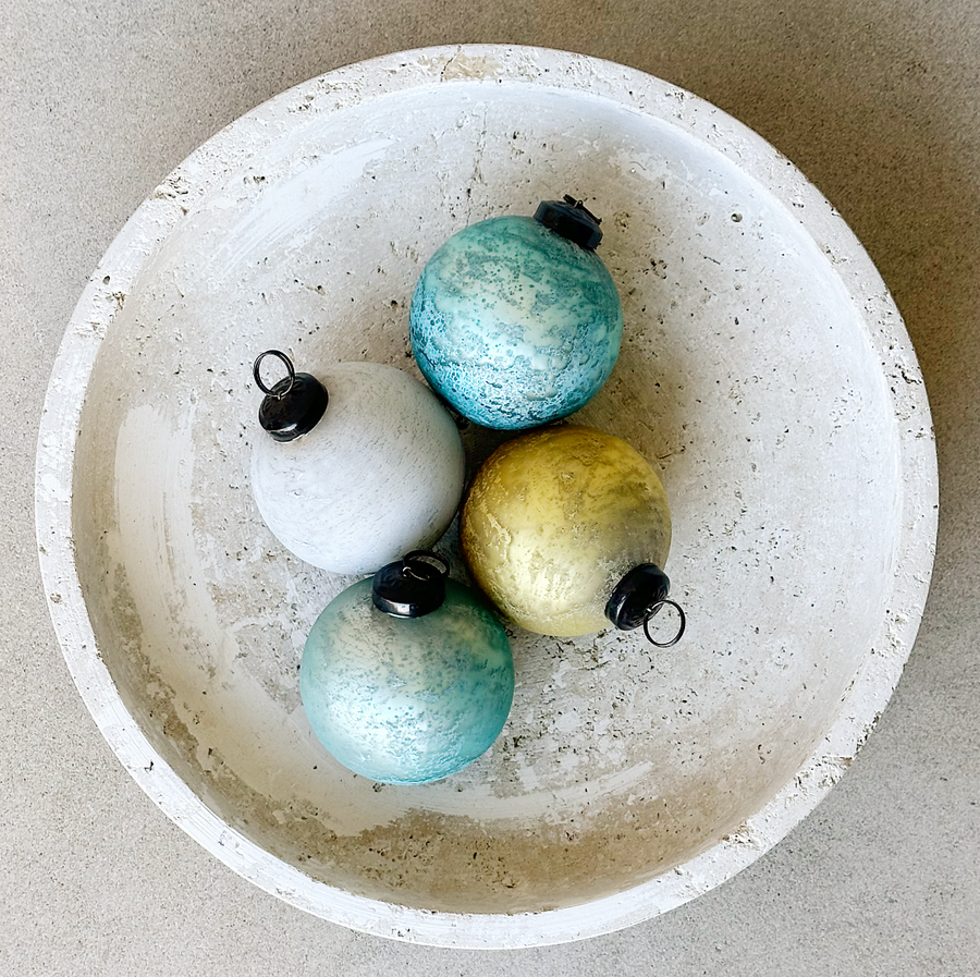 Frosted Glass Ornaments