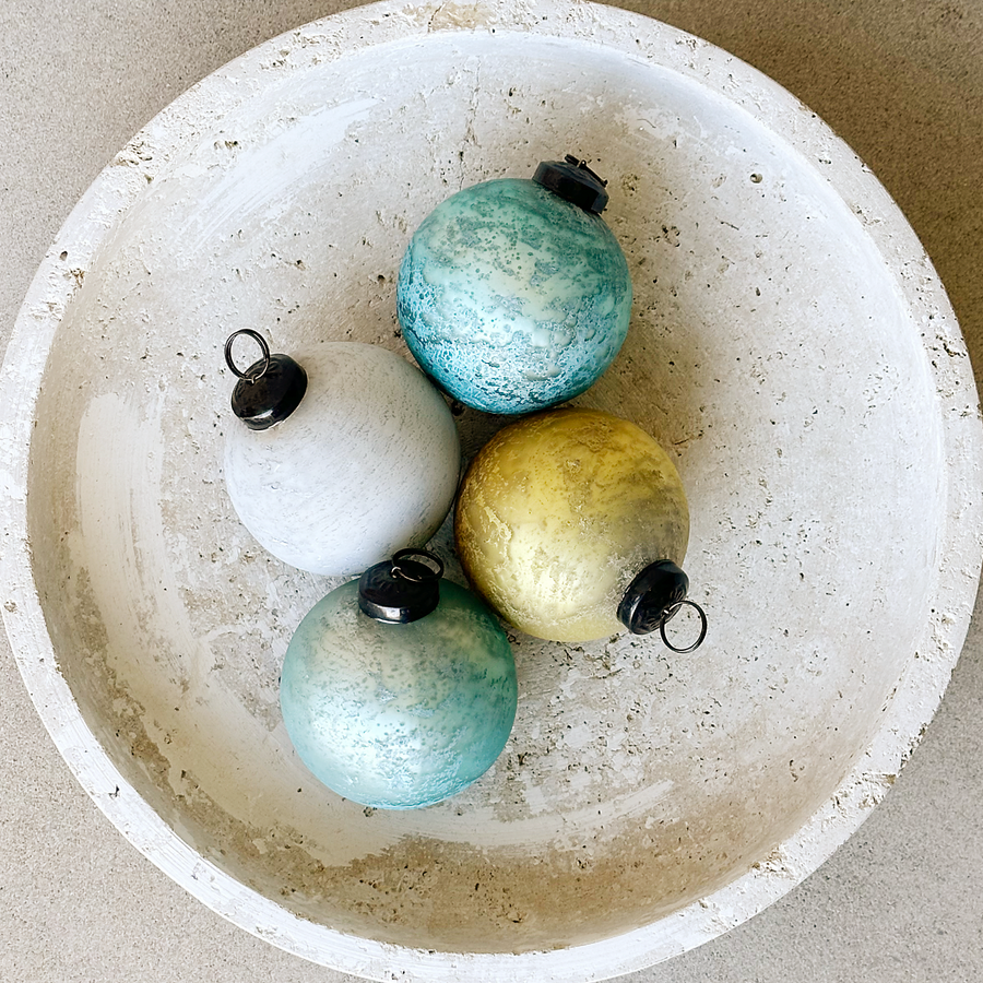 Frosted Glass Ornaments