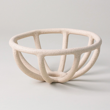 Prong Fruit Bowl, Sand / Medium