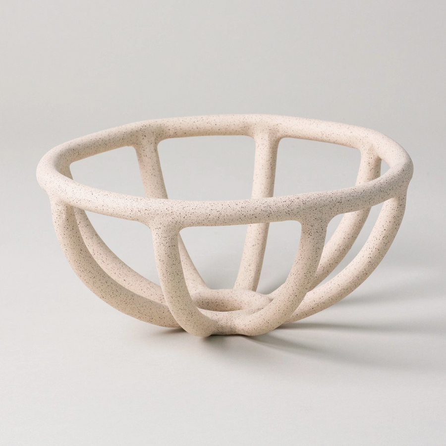 Prong Fruit Bowl, Sand / Medium