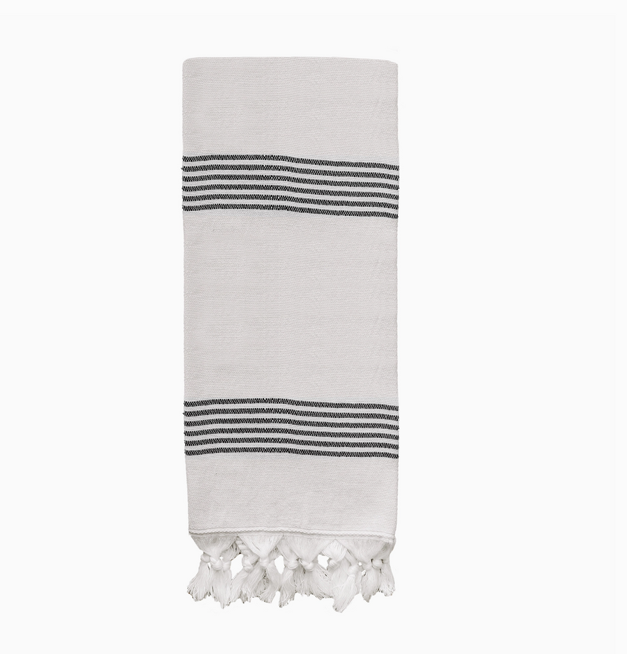 Turkish Cotton Hand Towel, Multi Stripe