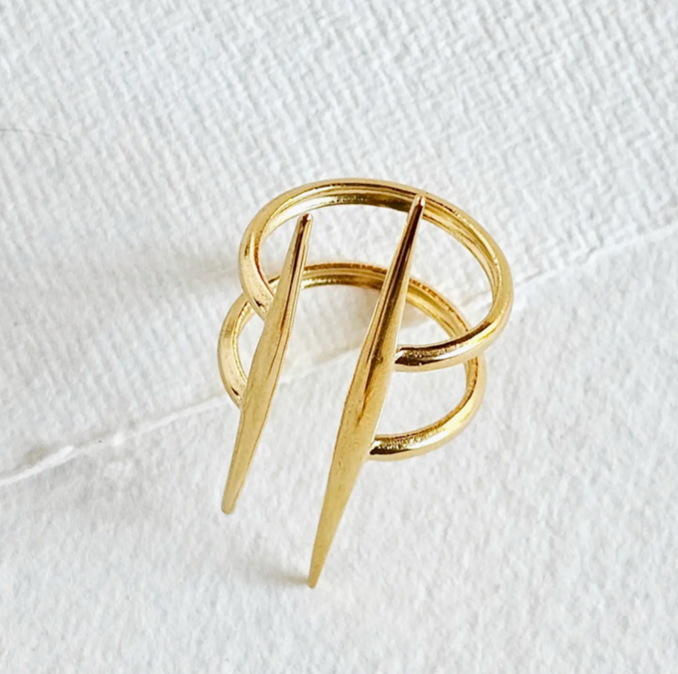Double Spike Ring