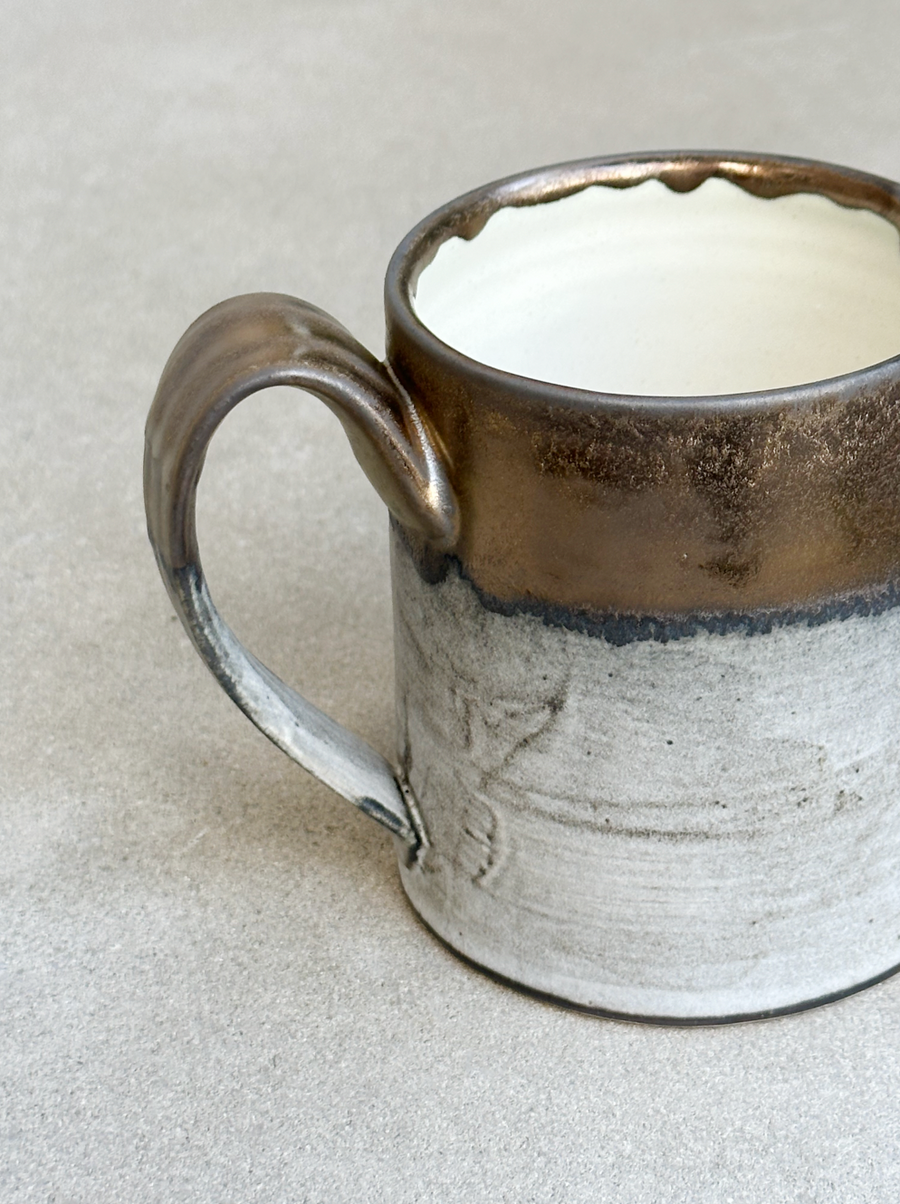 JWC Grey + Gold Mug