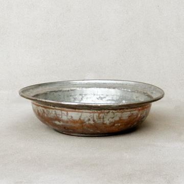 Vintage Copper Plated Metal Bowl