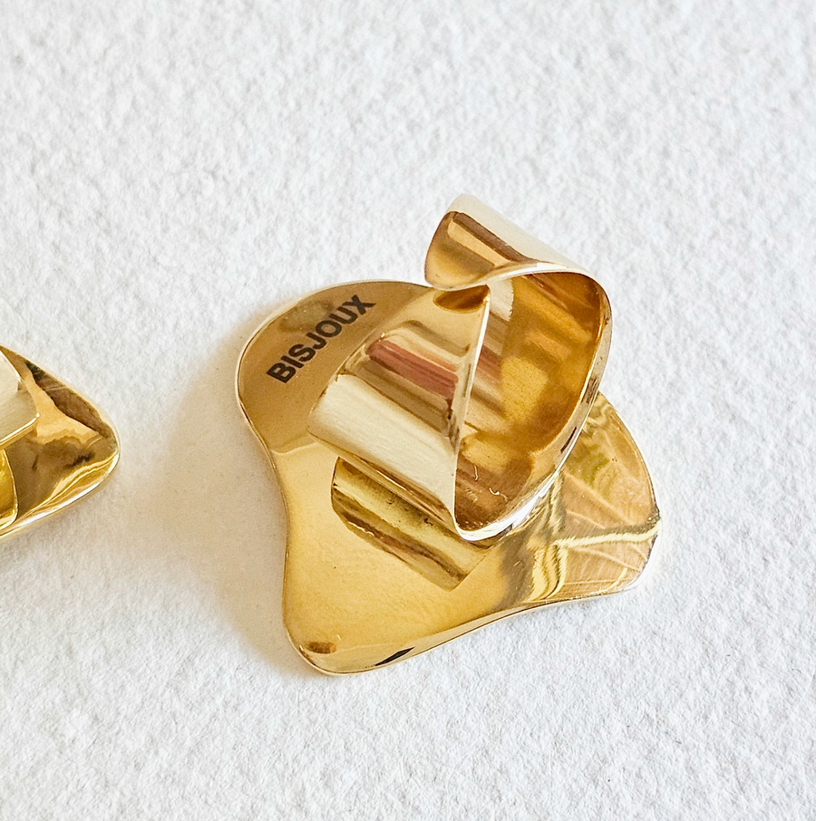Pebble Convex Brass Ring
