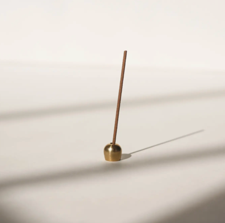 Ellipse Brass Incense Holder