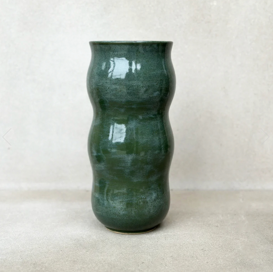 Dara Schuman Emerald Waves Vase