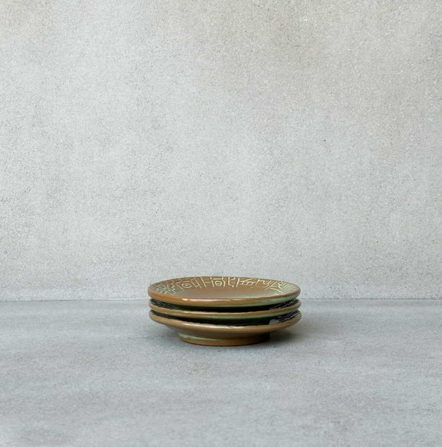 Vintage Frankoma Mayan Aztec Plate