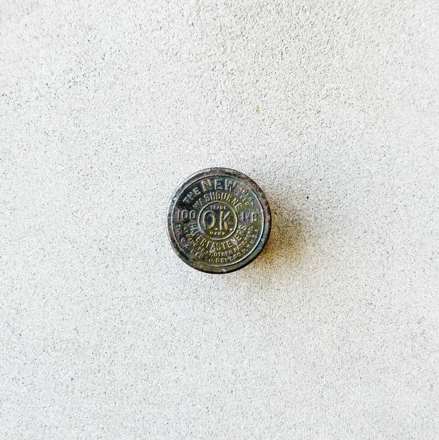 Vintage OK Fasteners Metal Tin