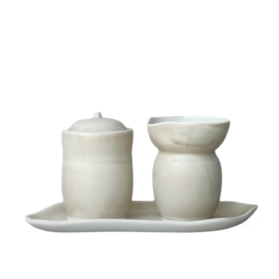 TQD Sandstone Cream and Sugar Set/3