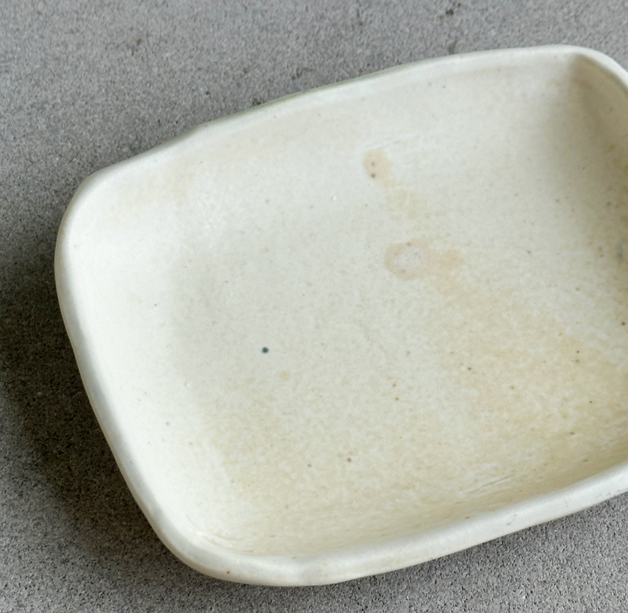 Handmade Pale Yellow Rectangle Mini Tray
