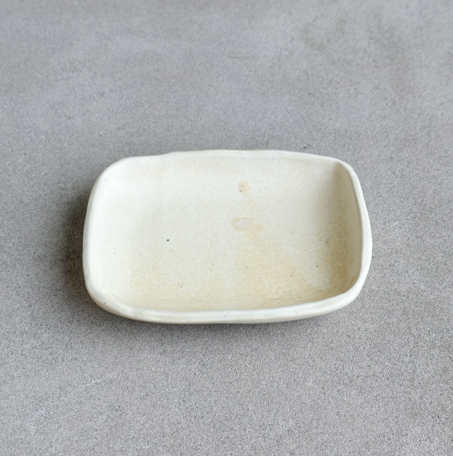 Handmade Pale Yellow Rectangle Mini Tray