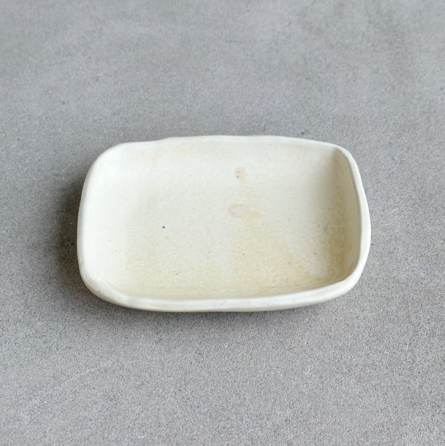 Handmade Pale Yellow Rectangle Mini Tray