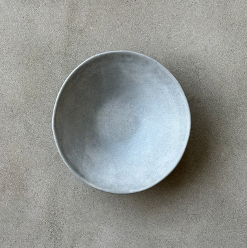 Pale Greystone Shallow Bowl